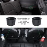 9PCS Set Center Console Upper Lower Storage Tray Armrest Hidden Box Cup Holder Mat additional angle
