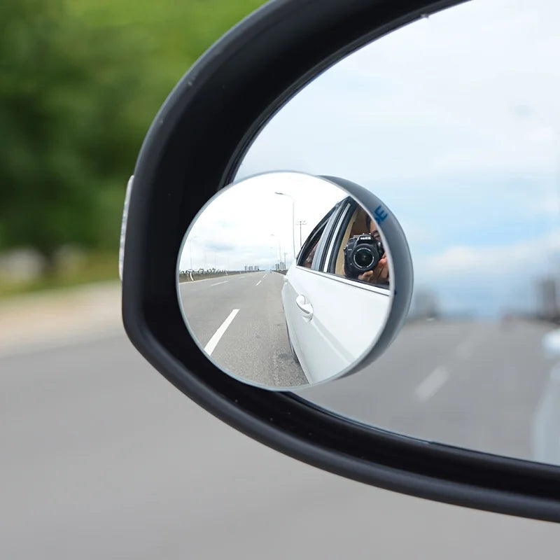 2Pcs Car Mirror HD Convex Mirror Blind Spot Auto Rearview Mirror 360 Degree Wide Angl lifestyle view