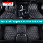 TITIPLER Custom Car Floor Mats For Mini Cooper F55 F56 F57 R56 Auto Carpets Foot Coche Accessorie