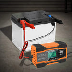 EAFC 240W Smart Car Battery Charger 12V 12A Charge for Car Batteries 7-Stage Charging Pulse Repair for AGM GEL WET Lead Acid