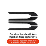 YZ Car Door Handle Wrap Cover Decorative Stickers 4Pcs | Anti-scratch ABS Protector for detail view