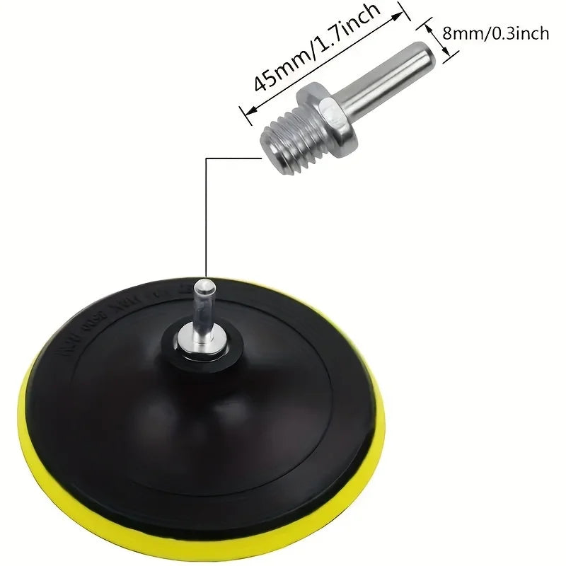 6-Piece Industrial Polishing Kit Polishing Pad Car Waxing Sponge Disc Car Paint Care Car Gadgets