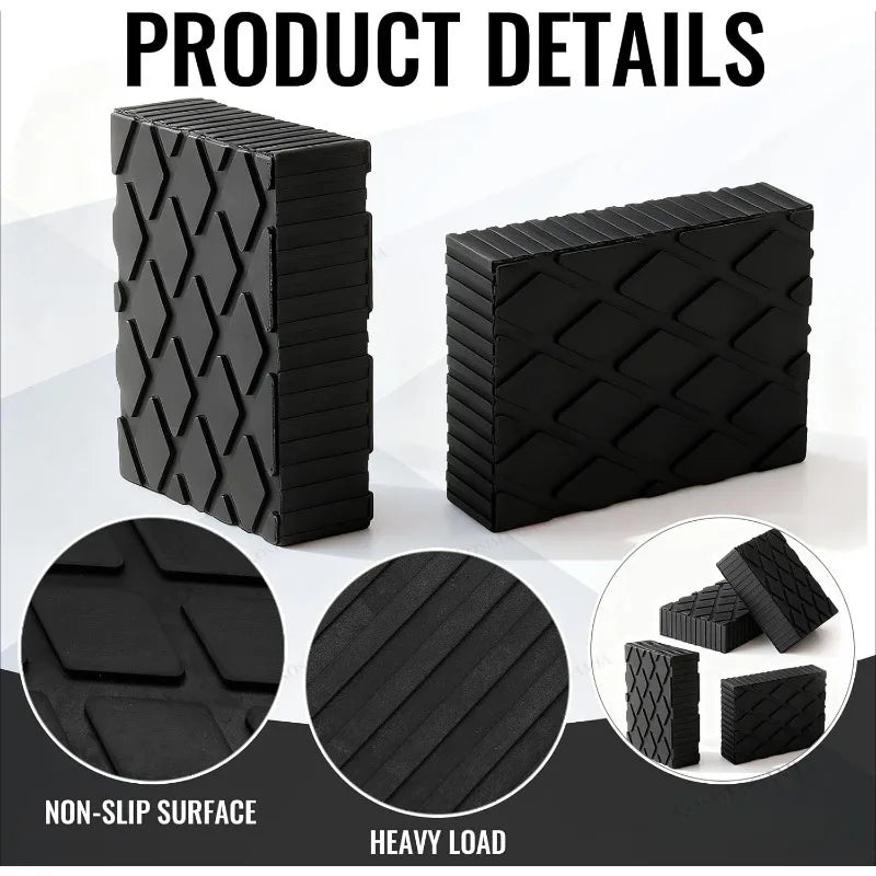 Jack Pad Support Shock-Absorbing Car Lift Rubber Blocker Jack Pad For Car Jacks Lifti lifestyle view
