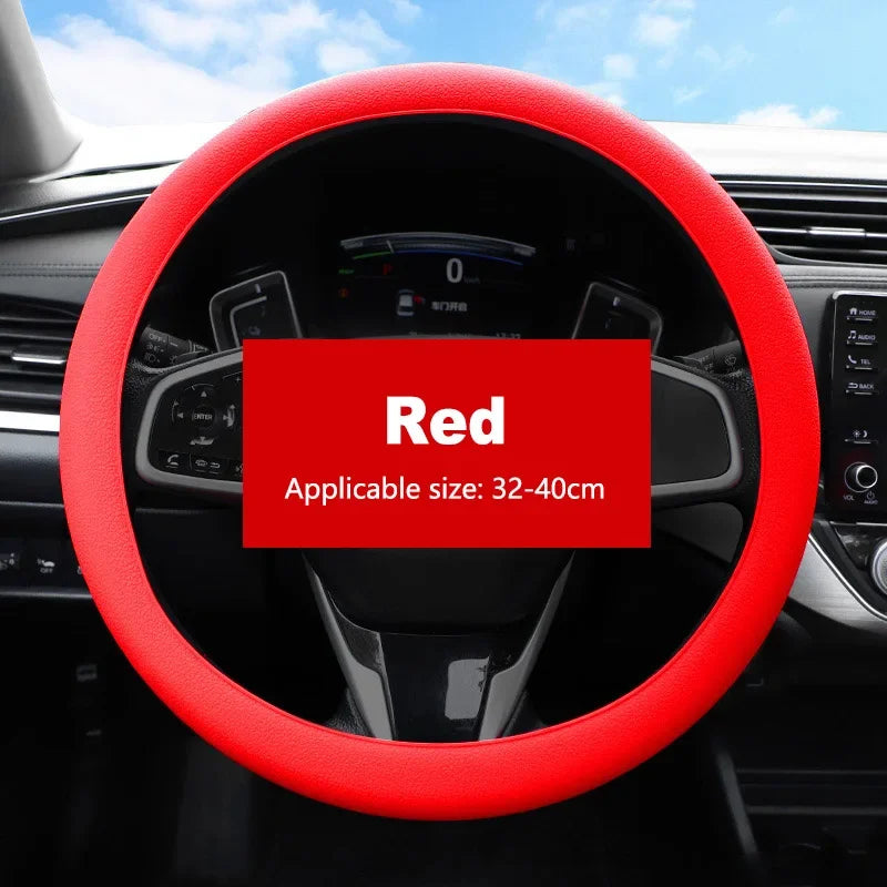 Non-Slip Silicone Steering Wheel Cover 38cm alternate view