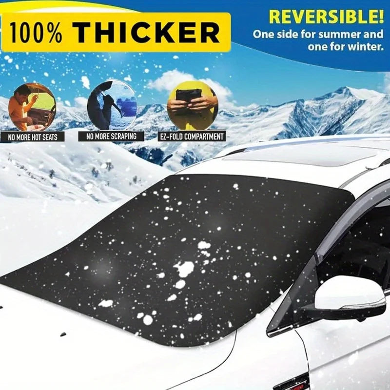 Magnetic Car Windshield Snow Cover | All-Season Anti-Freeze Protection for Cars, SUVs & Trucks