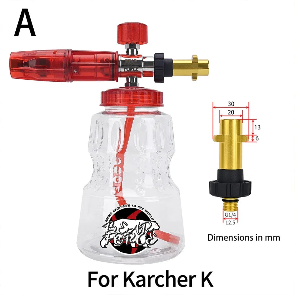 Pressure Washer Aluminum Foam Lance | Universal Car Wash Foam Maker lifestyle view