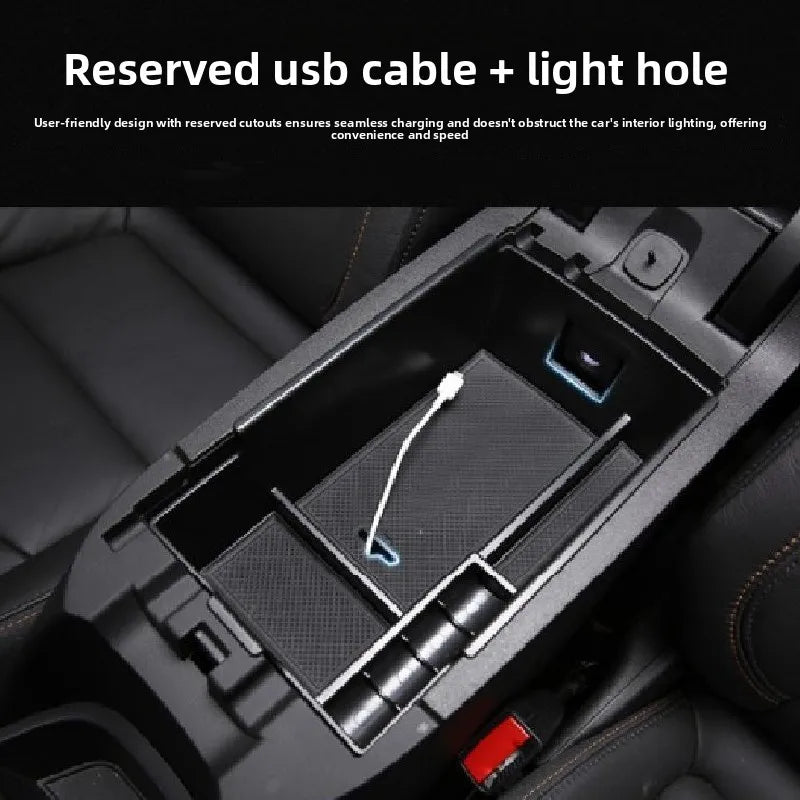 For Chevrolet Equinox 2018~2025 Car Center Console Armrest Box Storage Tray Sundries Tidying Organizer Case Interior Accessories