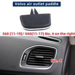 Car Front AC Conditioning Air Vent Grille Outlet Tab Slider Clip Repair Kit For Volvo V60 S60 V40 11-19 Auto Replacement Parts
