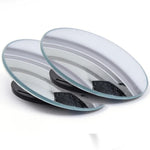 2Pcs Round Frame Convex Blind Spot Mirror Safety Driving Wide-angle 360 Degree Adjust lifestyle view