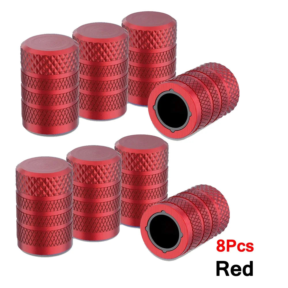Aluminum Tire Valve Caps 4/8/12 Pack | Corrosion Resistant Universal Stem Covers fo additional angle