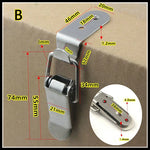 90 Degree Duck Mouth Toggle Latch Spring Loaded Hasp Lock Wooden Case Box Fastening C lifestyle view