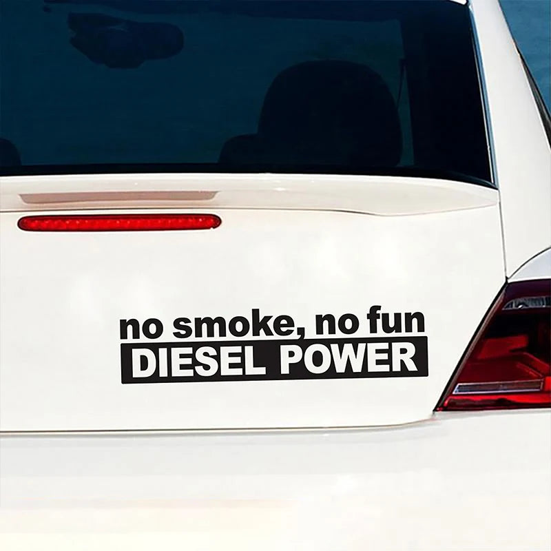 30*7CM Fashion NO SMOKE NO FUN DIESEL POWER Vinyl Decoration Car Sticker alternate view