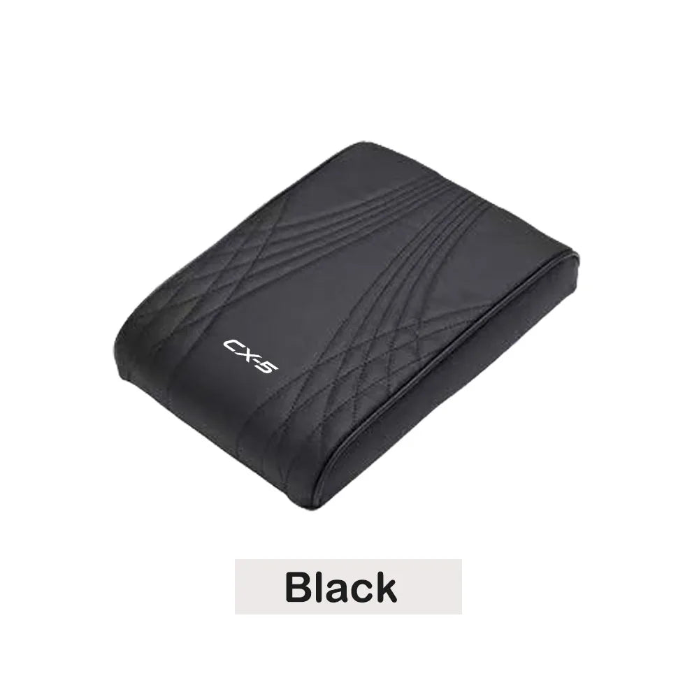 Car Armrest Pad Memory Foam Storage Box Vehicle Arm Rest Box Center Console Covers For Mazda CX-3 CX-5 CX-30 Car Interior