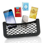 Car Net Pocket Phone Holder Storage Bag Auto Paste 8*15CM