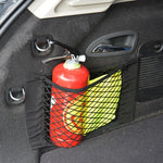 Car Seat Back Organizer Trunk Net Mesh Pocket Elastic String Net Magic Sticker Univer alternate view