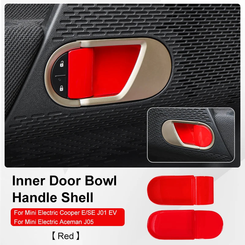 Mini Cooper F65 F66 F67 2024-2025 Inner Door Handle Bowl Cover | ABS Trim Decoration S close-up view