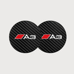 2Pcs Car Interior Leather Coaster Anti-noise Water Cup Pad for Audi S Line Models | C alternate view