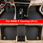 YOGOOGE Custom Car Floor Mats For BMW 5er Touring F11 2009-2017 Auto Carpets Foot Coche Accessorie