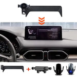 Screen Fixed Base Car Phone Holder For Mazda CX5 CX-5 2022 10.3-Inch Navigation Bracket Wireless Charging Mobile Stand
