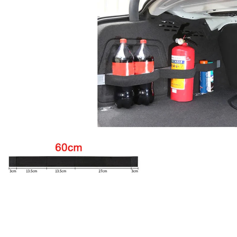 Car Trunk Elastic Mesh Storage Net Seat Back Organizer additional angle