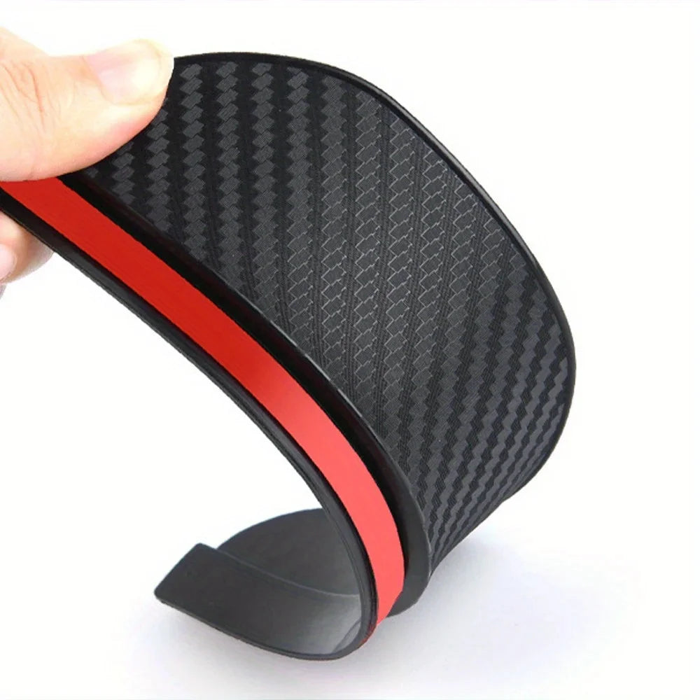 2-piece car rearview mirror rain eyebrow carbon fiber mirror rain and snow barrier sun visor suitable for Audi, BMW, Mercedes