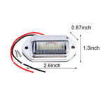 2PCS 6 LED Car License Number Plate Light For SUV Truck Trailer Van Tag Step Lamp W additional angle