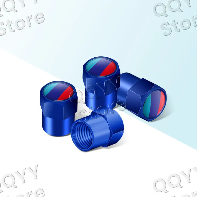 4pcs Metal Alloy Car Wheel Tire Valve Caps | Waterproof Dustproof Tire Stem Covers detail view