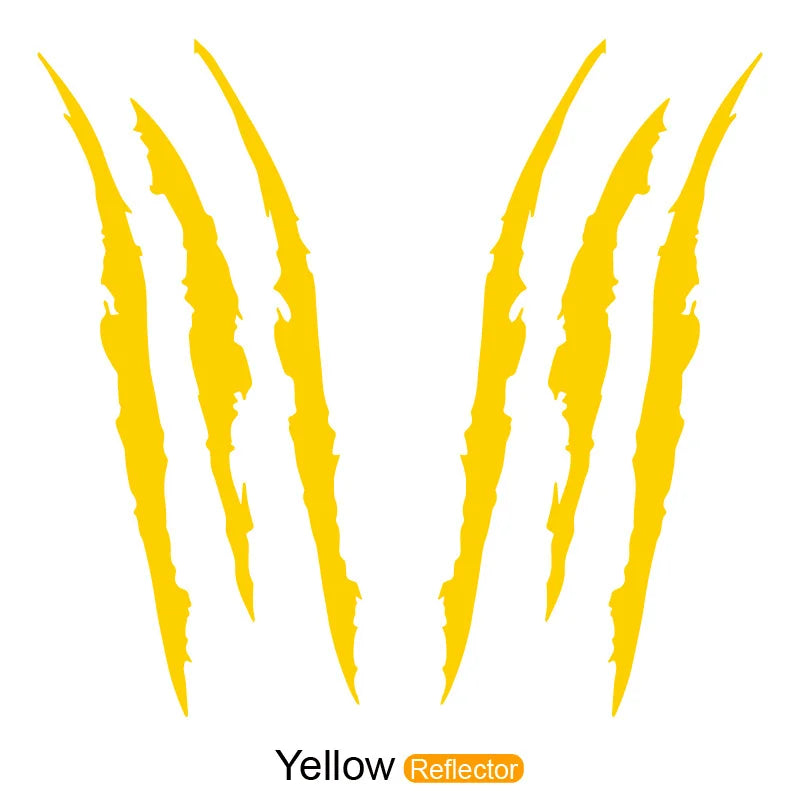 2pcs 3D Scratch & Claw Marks Car Decals | Durable PET Auto Decoration for Rear Window alternate view