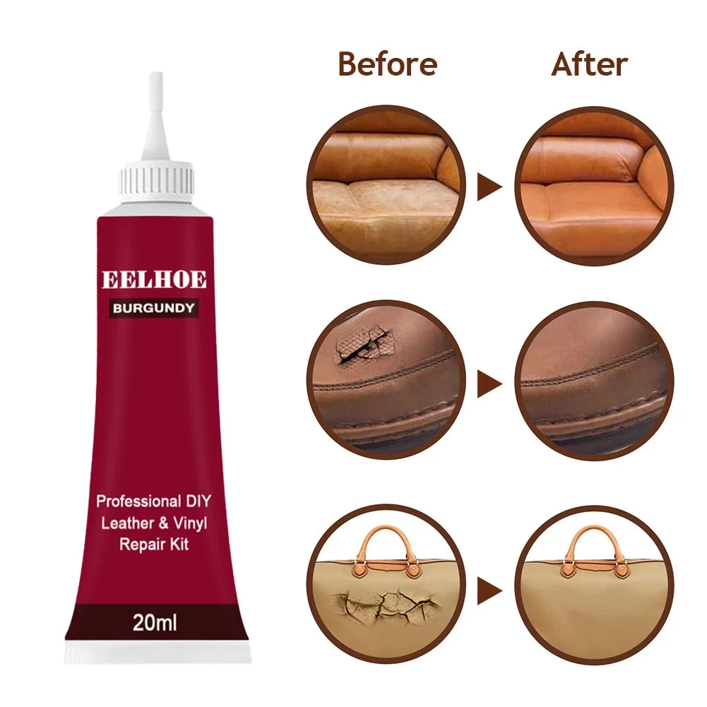 20ml Leather Repair Gel Car Repair Scratches Cracks Home Car Seat Sofa Leather Complem close-up view