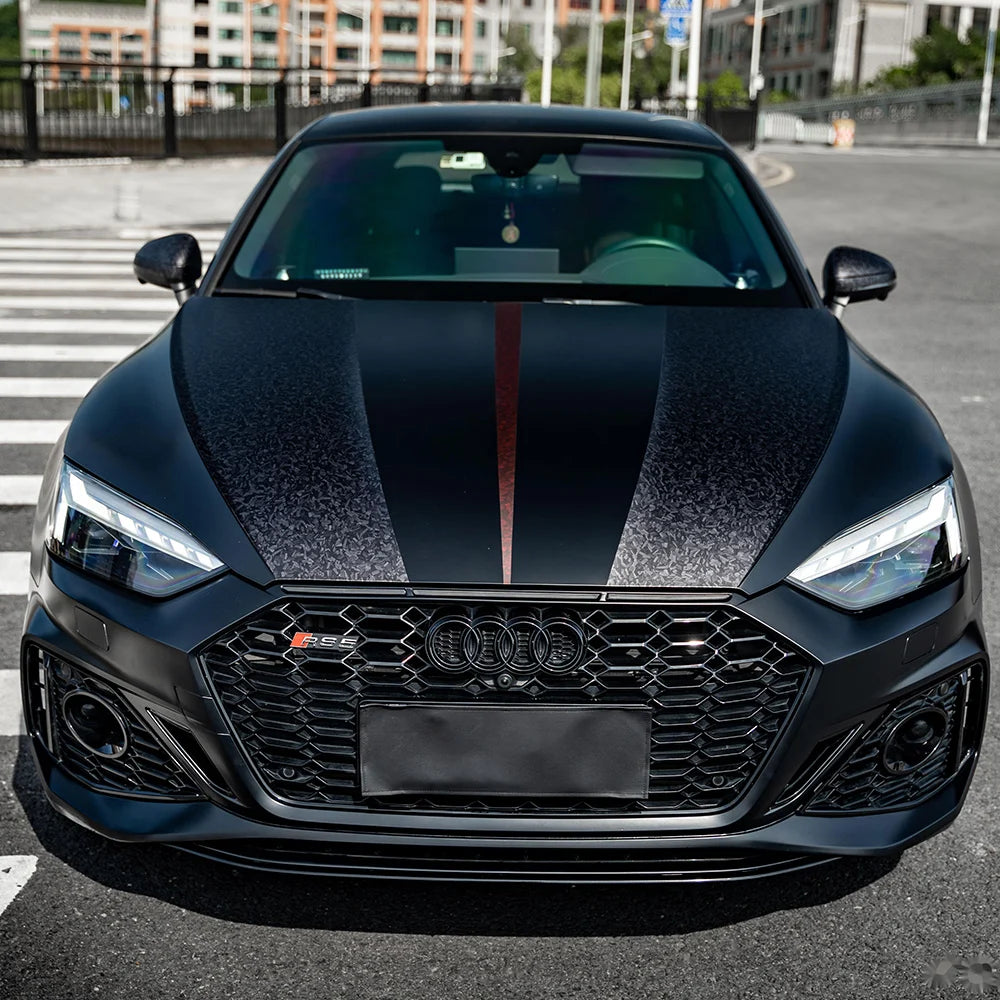 Forged Carbon Fiber Vinyl Wrap Black Cosmic Hex Glossy Ghost Car Vinyl Film For Auto lifestyle view