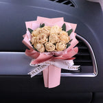 Fresh Flowers Mini Dried Flowers Bouquet for Car Air Vent Clips, Car Air Outlet Perfume Decoration, Air Fresheners Accessories