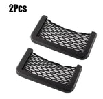 Car Storage Bag Mesh Bag Car Universal Organizer Mesh Storage Bag Auto Paste Net Stora close-up view