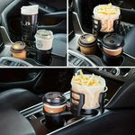 Car Cup Holder Expander With Phone Stand
