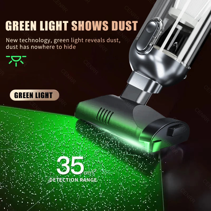 CENRR Mini Cordless Car Vacuum Cleaner | 998000PA Portable Handheld Vacuum with Blowe lifestyle view