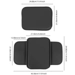 Car Center Console Protector Cover Upgraded Armrest Box Cushion Arm Rest Mat with Side Storage Pocket PU Leather Car Accessories
