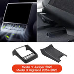 Tesla Model 3 & Model Y Rear Center Console Air Vent Dust Cover | Interior Protection Ac detail view