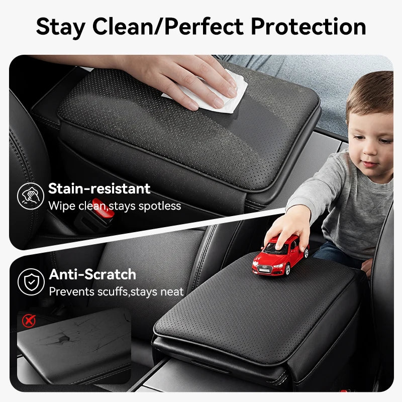 YZ for Tesla Model YL 3 Y Highland Juniper Center Console Central Box Armrest Pad Rest Lid TPU Soft Case Cover Car Accessories