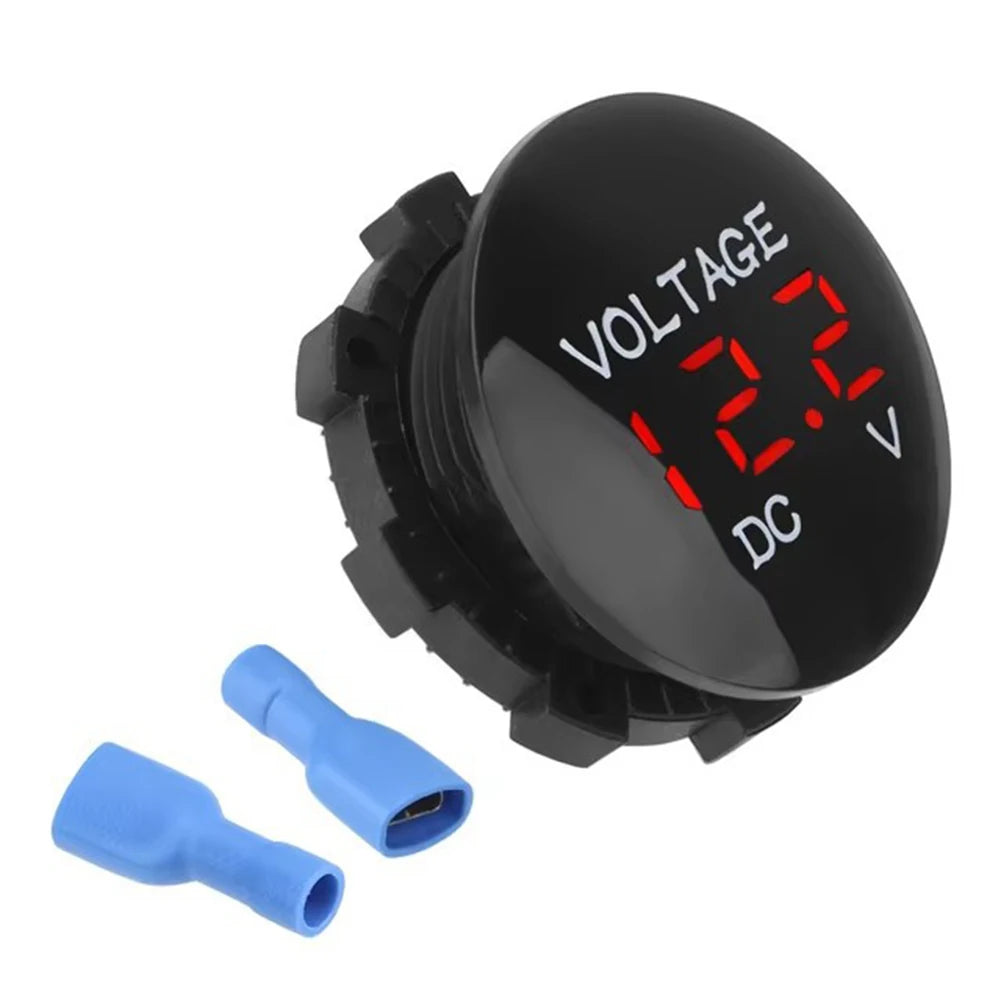 DC 5-48V Waterproof Voltmeter Car Marine Motorcycle LED Digital Volt Tester Meter Voltage Battery Gauge Display Voltmeter