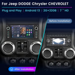 Junsun Android 15 Car Multimedia Player Touch Screen Head Unit Stereo Radio For Jeep alternate view