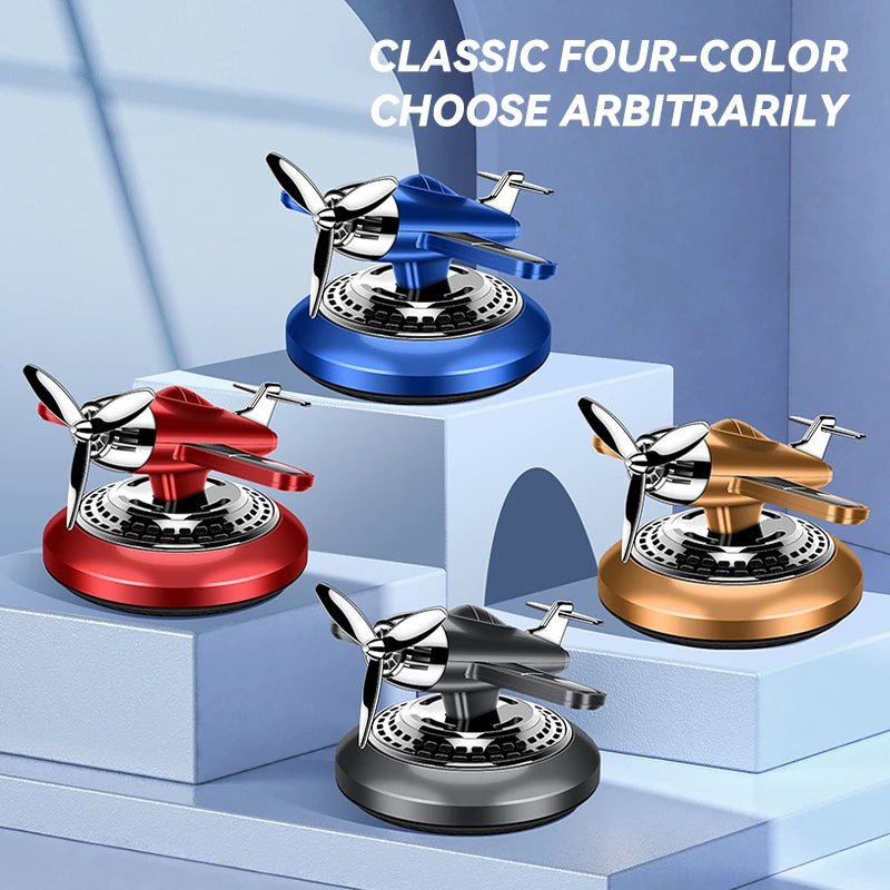 Solar Powered Rotating Air Freshener | Car Fragrance Diffuser with Propeller lifestyle view