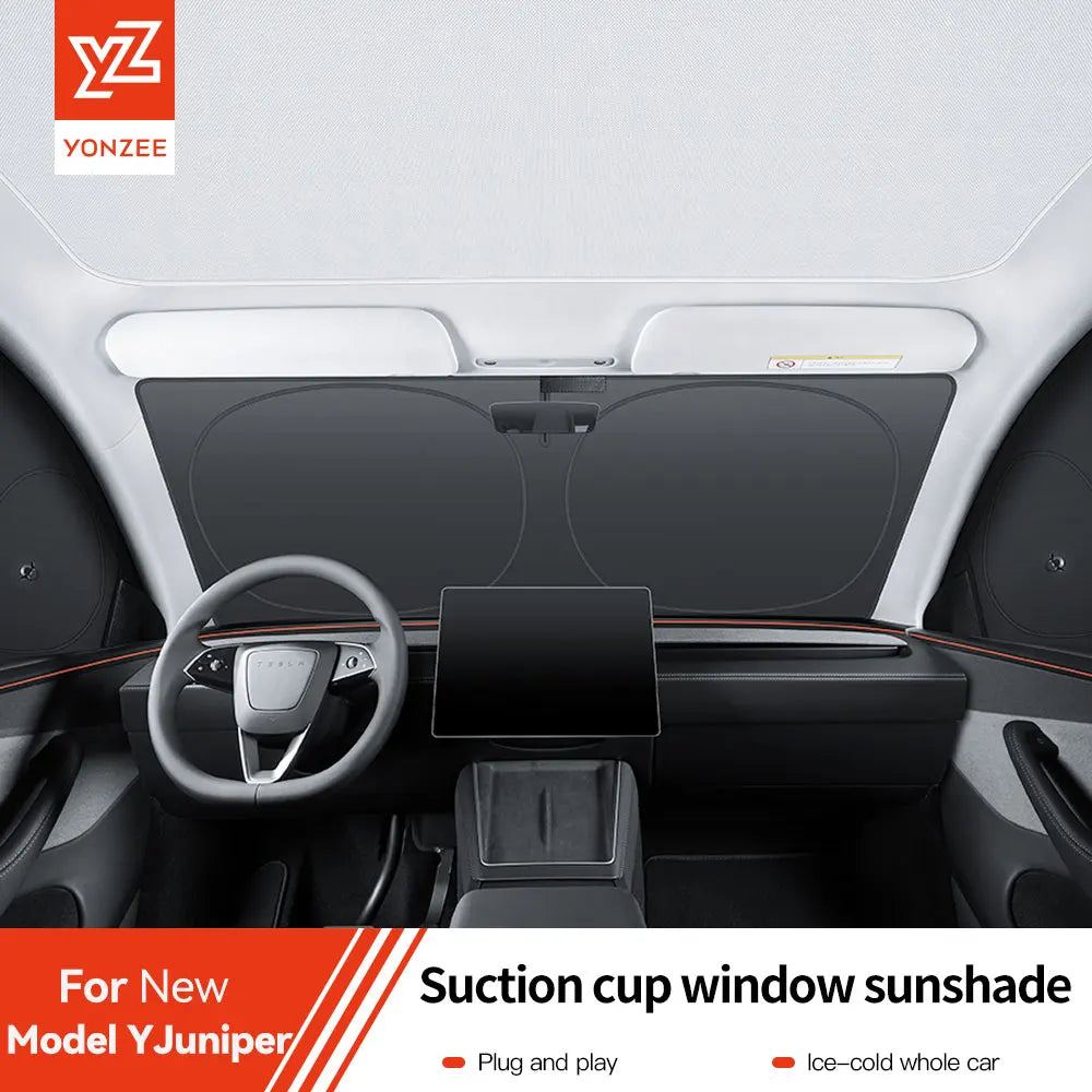 YZ Tesla Model 3 Y Side Window Sunshade | Front Rear Privacy Sun Protection