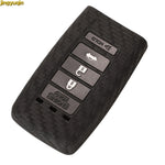 Jingyuqin Remote Car Key Carbon Fiber Silicone Case Cover For Honda Mugen Acura ILX MDX RDX ZDX TL RL TSX NSX 4 Buttons