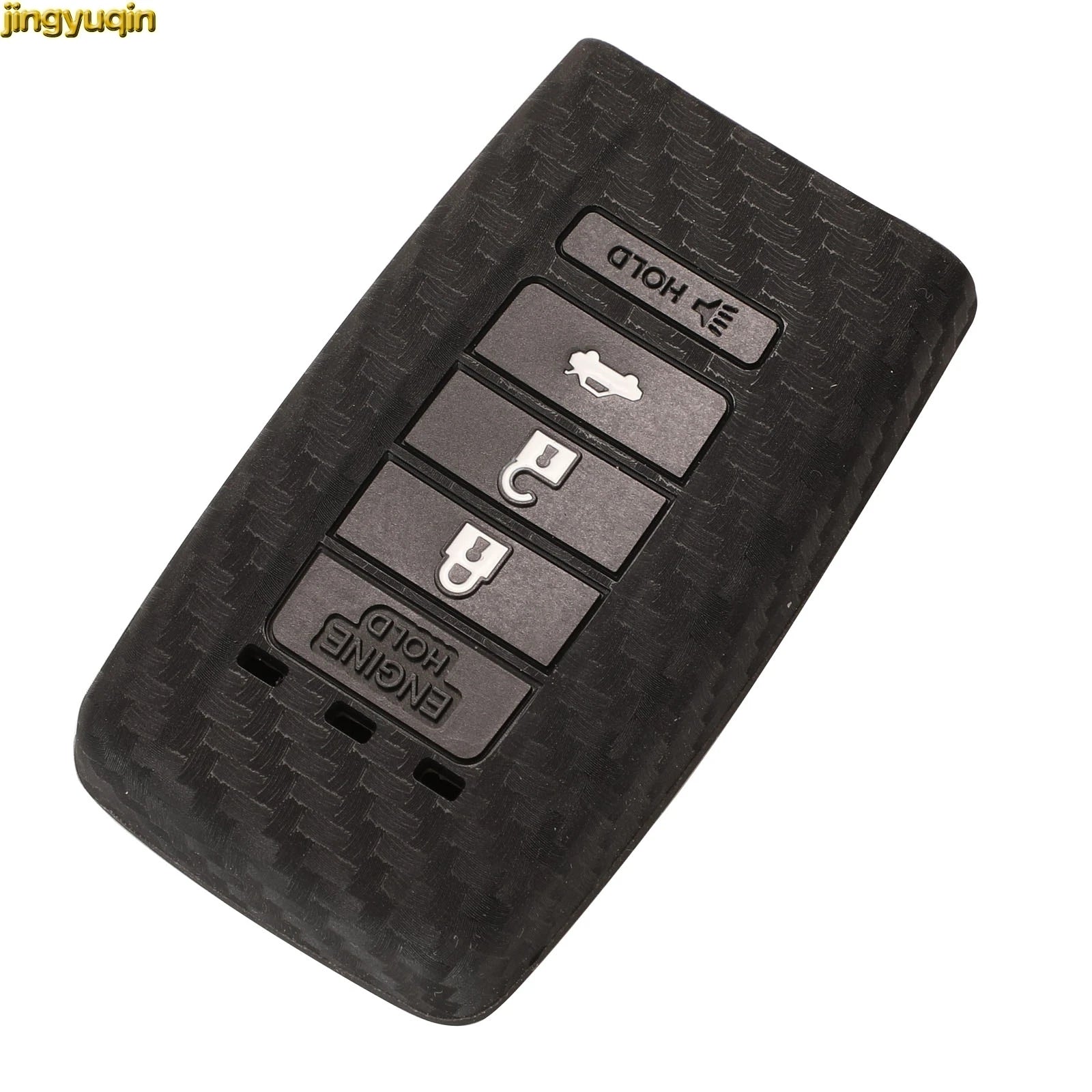 Jingyuqin Remote Car Key Carbon Fiber Silicone Case Cover For Honda Mugen Acura ILX MDX RDX ZDX TL RL TSX NSX 4 Buttons