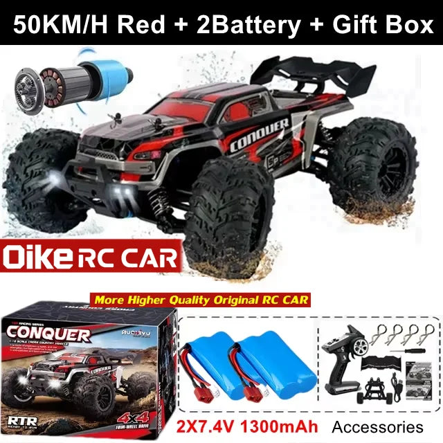 Oike 4WD 1:16 80KM/H Super Brushless 50KM/H Brushed RC Car 4x4 Off Road Remote Control H detail view