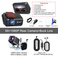 4K UHD Dash Cam with WiFi | Front & Rear Dual Lens, Night Vision, 24H Parking