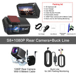 4K UHD Dash Cam with WiFi | Front & Rear Dual Lens, Night Vision, 24H Parking Monitor alternate view