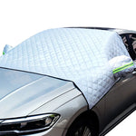 Outdoor Car Windshield Cover | Half Anti-Snow Awning with Sunshade Protection additional angle