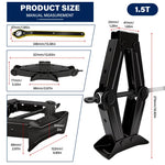 2.5T 1.5T car jacks 2 in 1 Manual Lift Jack Car Repair Tool Lifting Tool with Labor additional angle