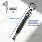 Rotating Release Tool: Stainless Steel + Aluminum Alloy, with Key Ring, Fits All Standar detail view
