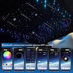 LED Star Roof Starlight Headliner – 16W RGB Fiber Optic Lamp with APP, Voice & Remote close-up view